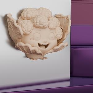 Crazy Cauliflower – Fridge Magnet