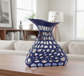 The Mesh Triangular Vase STL
