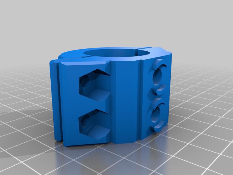 Picatinny & M Lok flashlight mount v3