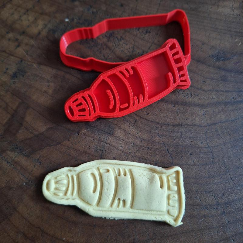 Paint Tube Cookie Cutter STL - Watercolor Art Biscuit Cutter for 3D Printing