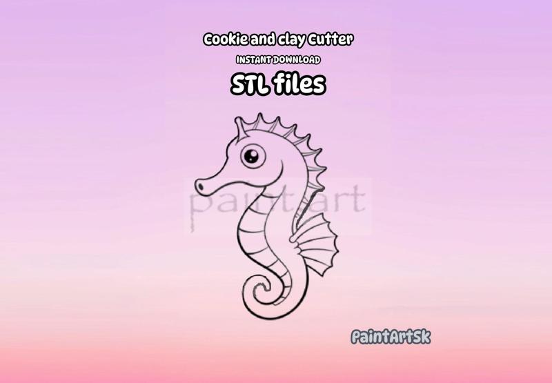 Seahorse Cookie Cutter, Shape, Seahorse Shape, Seahorse Polymer Clay Cutter, clay cutter, Seahorse