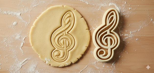 Music Treble Clef Cookie Cutter