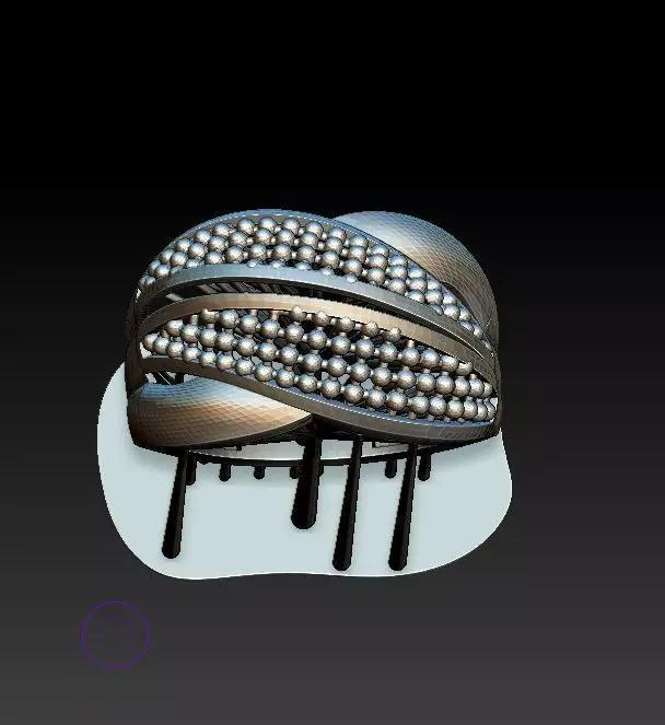 ring69 silver ring with diamonds