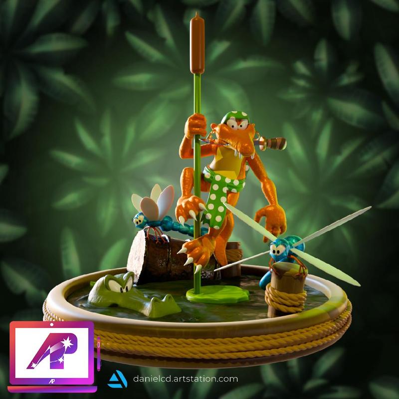 DKC2 Klinger Flitters and KrocoHeads