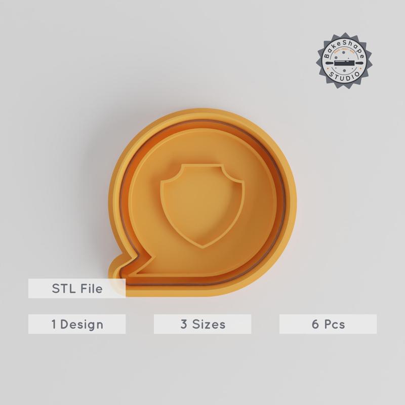 School Speech Cookie Cutter & Stamp Set, Education Theme, 3 Sizes, Perfect for Cookies & Fondant