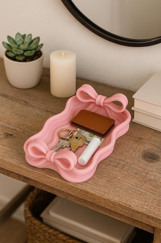 Coquette Bow Jewelry Tray – Decorative Catch-All