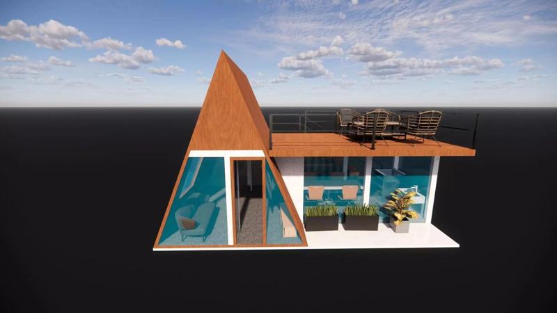 3D Modeling Tyne House Concept 5x3