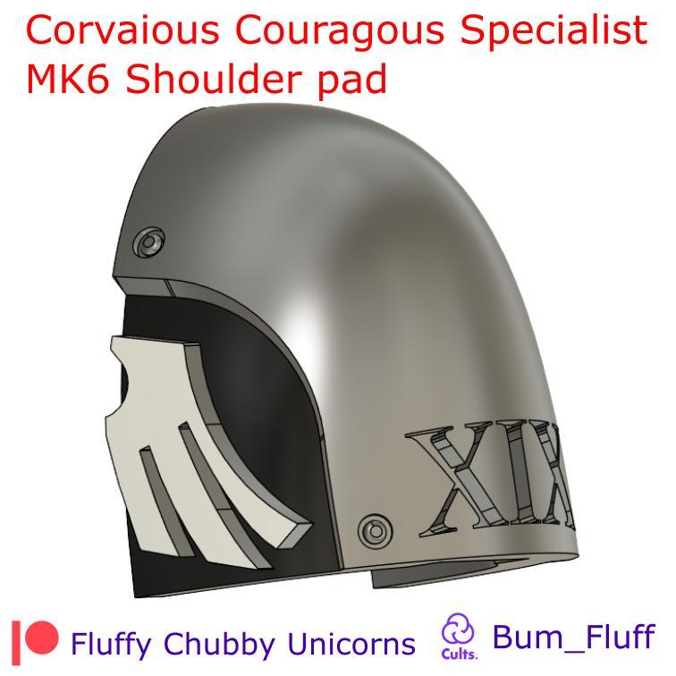 Courvacious Couragous Space Chappies Special Shoulder Pad