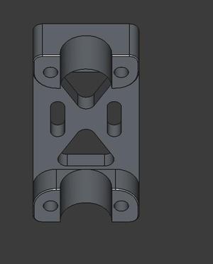 Simson handlebar clamp CNC