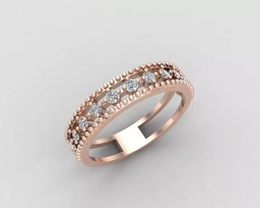light weight diamond ring  143-MW