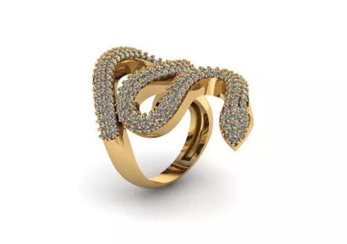 jewelry snake Ring 3d
