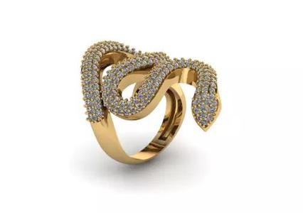 jewelry snake Ring 3d