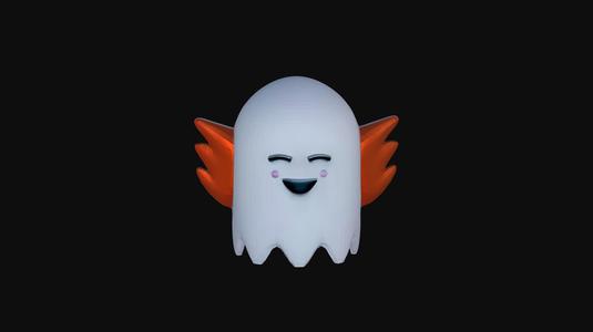 Funny mini ghost figure