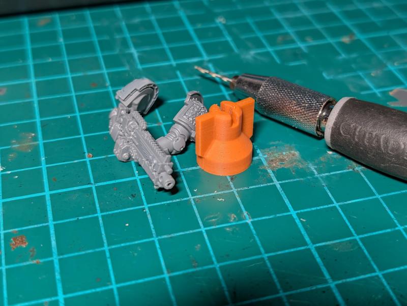 Heavy bolt rifle drill guide.