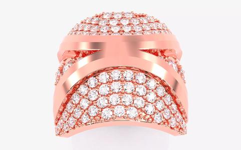 Mens Solitaire Ring 3dm stl renders details