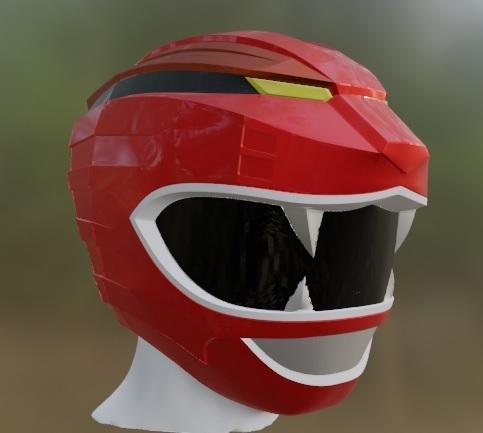 Helmet power ranger red wildforce
