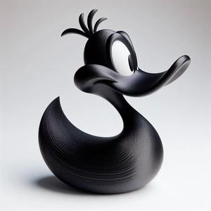 Modern Duck Showpiece 3D Print – Decorative Sculpture, Stylish Figurine
