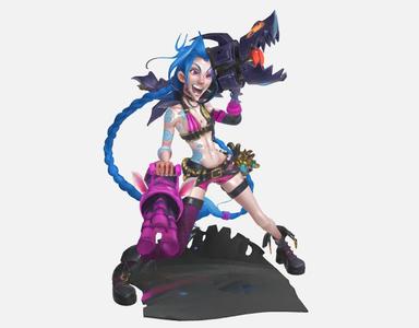 Jinx 3D Figure 🔥 | High Quality STL - Printable Model
