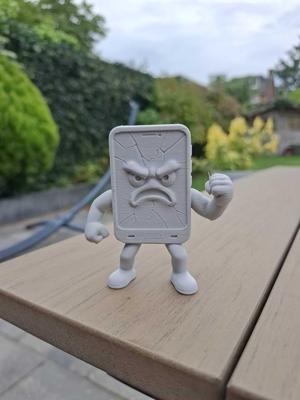 Angry Cracked Phone