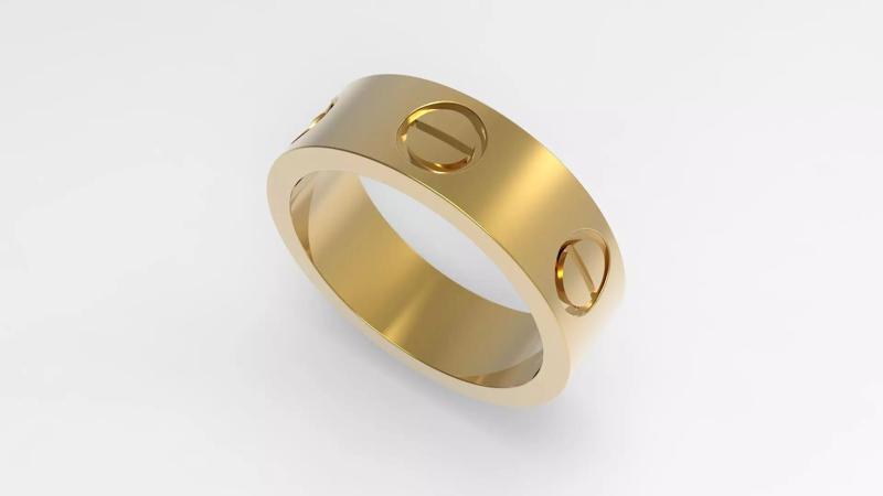 Screw  Wedding Ring  USA7  5