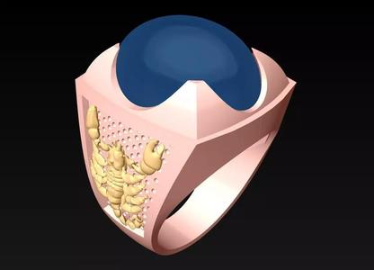 Scorpio Rings - Oval Stone Ring - N573