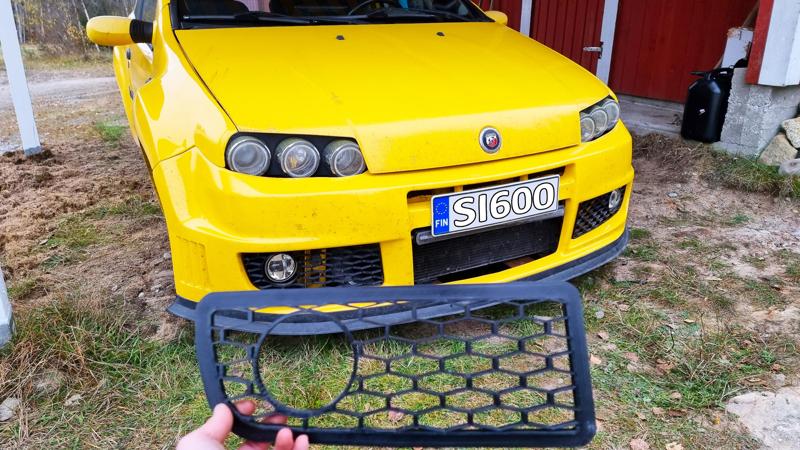 Punto S1600 rally body kit front bumber side grilles