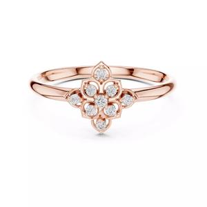 Round Cut Diamond Kite Shape Engagement  Ring 3DM STL Video