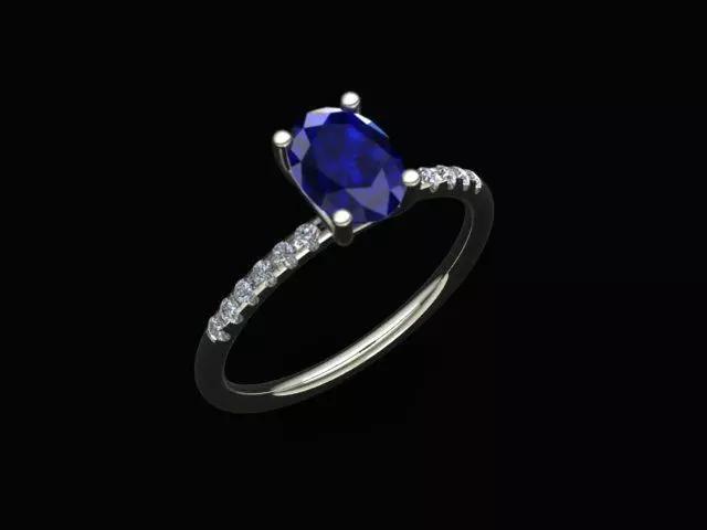 Sapphire Engagement Ring