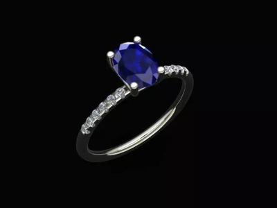 Sapphire Engagement Ring