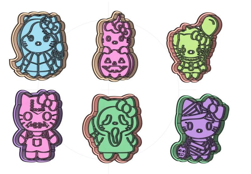 cookie cutters - hello kitty halloween-