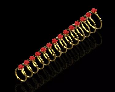 Rose flower 4-11 size