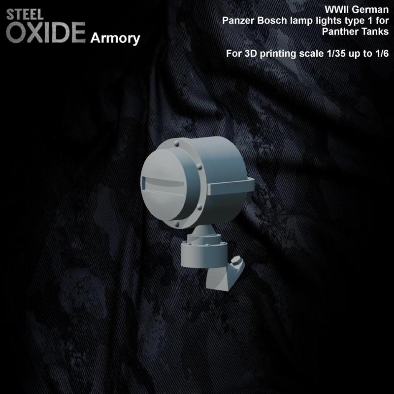 WWII German Panzer Bosch lamp lights type 1 for Panther Tanks