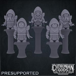 Veilborn Cult – 5 Mutated Cultists STL Set