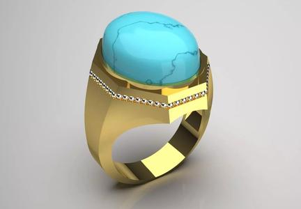 gemstone man ring mr0222