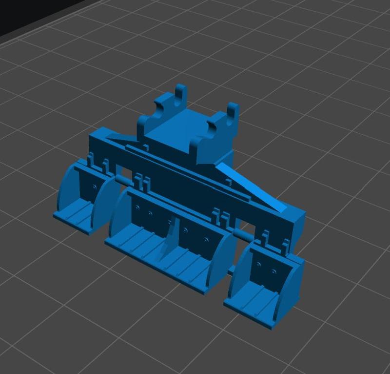 HO 1/87 - SBB / CFF / SNCF - RBS bucket for road-rail excavators