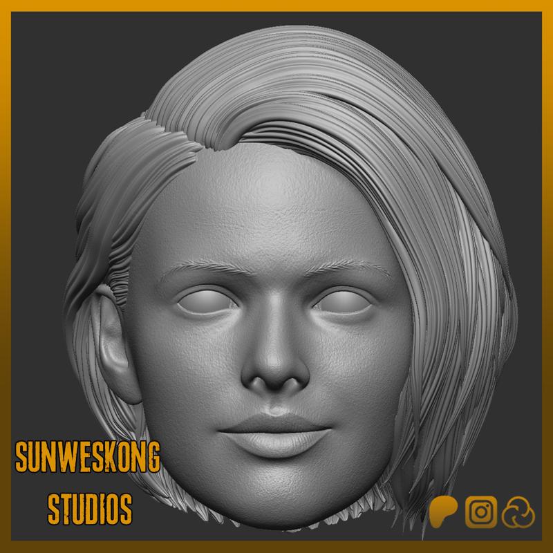 Residual Evil 3 Remake Jill Valentine Smile Headsculpt