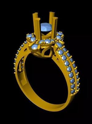 DiamondRing gold ring with stones
