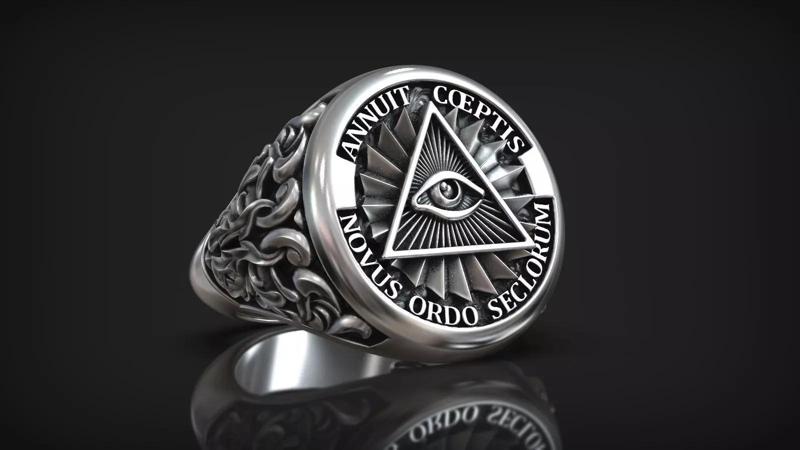 Eye Of Providence All Seeing Eye Vintage Ornament Signet