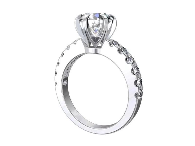 Engagement Solitaire Ring Model Separated Files- CC94-RV