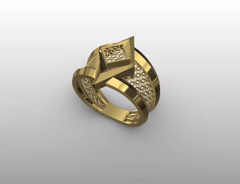 Facet Weave Ring