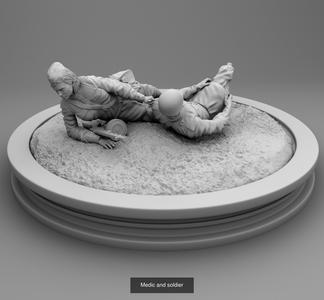 Medic and soldier