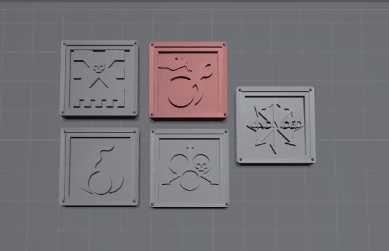 Magic Tainted Markers 2.5cmx2.5cm