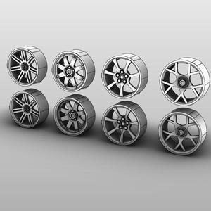 Wheel caps for NSR slot racing cars