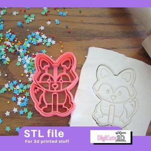 Fox Woodland STL File - Animals of the wood Cookie Cutter
