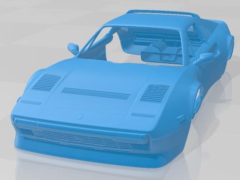 Ferrari 308 GTB GTS 1984 Printable Body Car