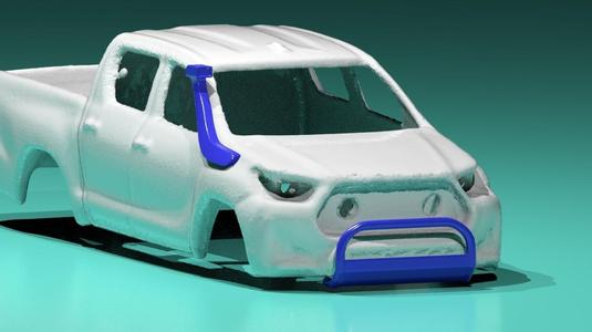 Hilux Revo Snorkel And Bumper Gaurd