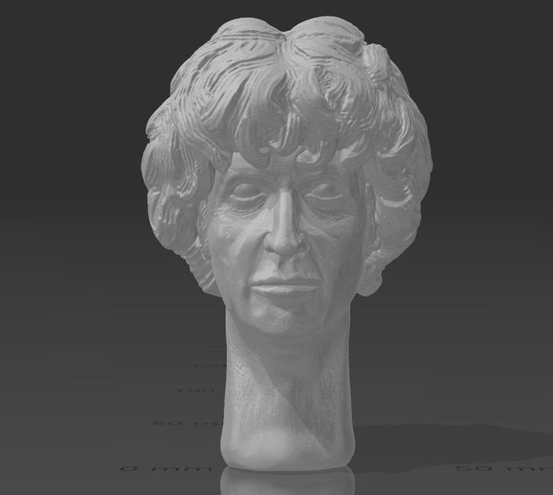 4th Doctor Tom Baker 1/6 scale bust Hot Toys scale (Doctor who)