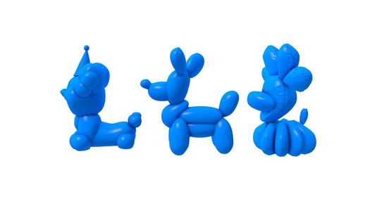 Balloon Dog stl file / printable stl Balloon Elephant , Balloon Swan printer , Balloon Mouse stl