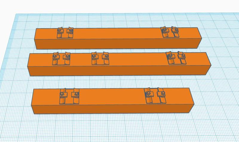 F scale Railroad Ties (Dual standard and narrow)