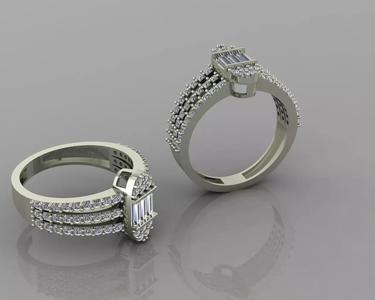 baget  briliant ring